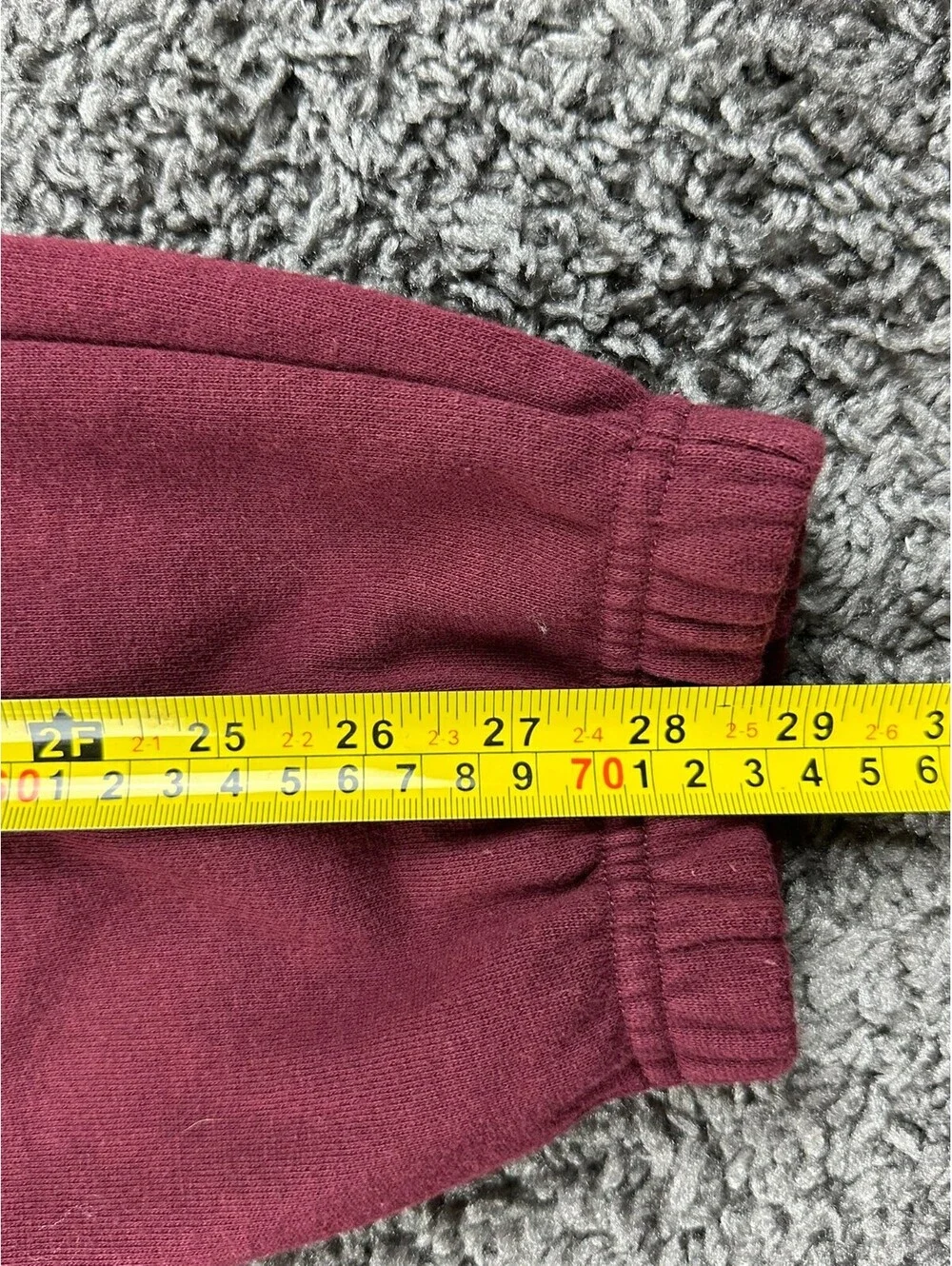 True Religion Core Jogger Sweatpants Mens L Burgundy Horseshoe Logo Lounge Pants